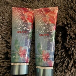 NEW Victoria’s Secret PURE SEDUCTION SPLASH Body Lotion 8 floz X 2